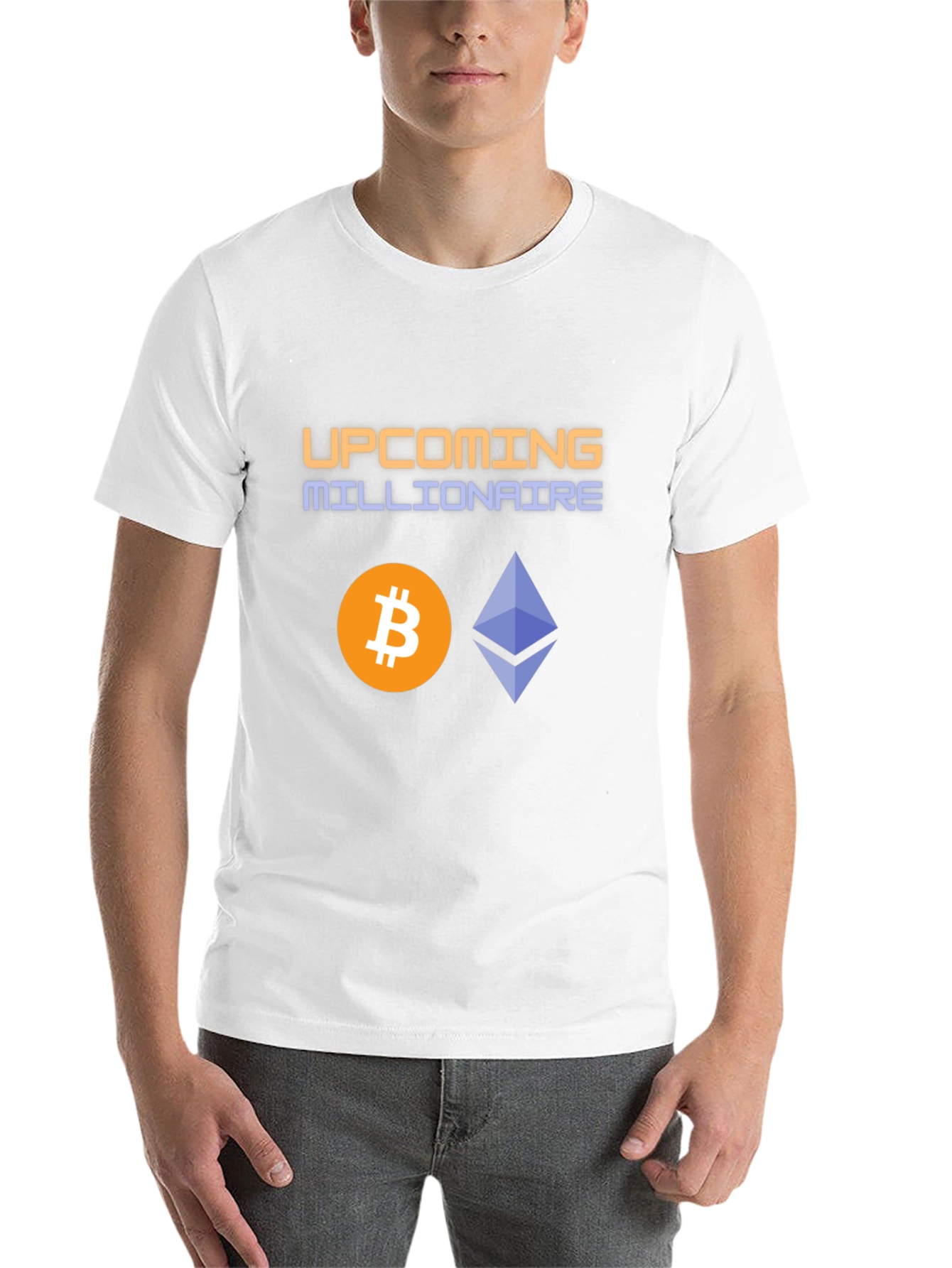 Black Upcoming Millionaire Crypto T-Shirt view 14
