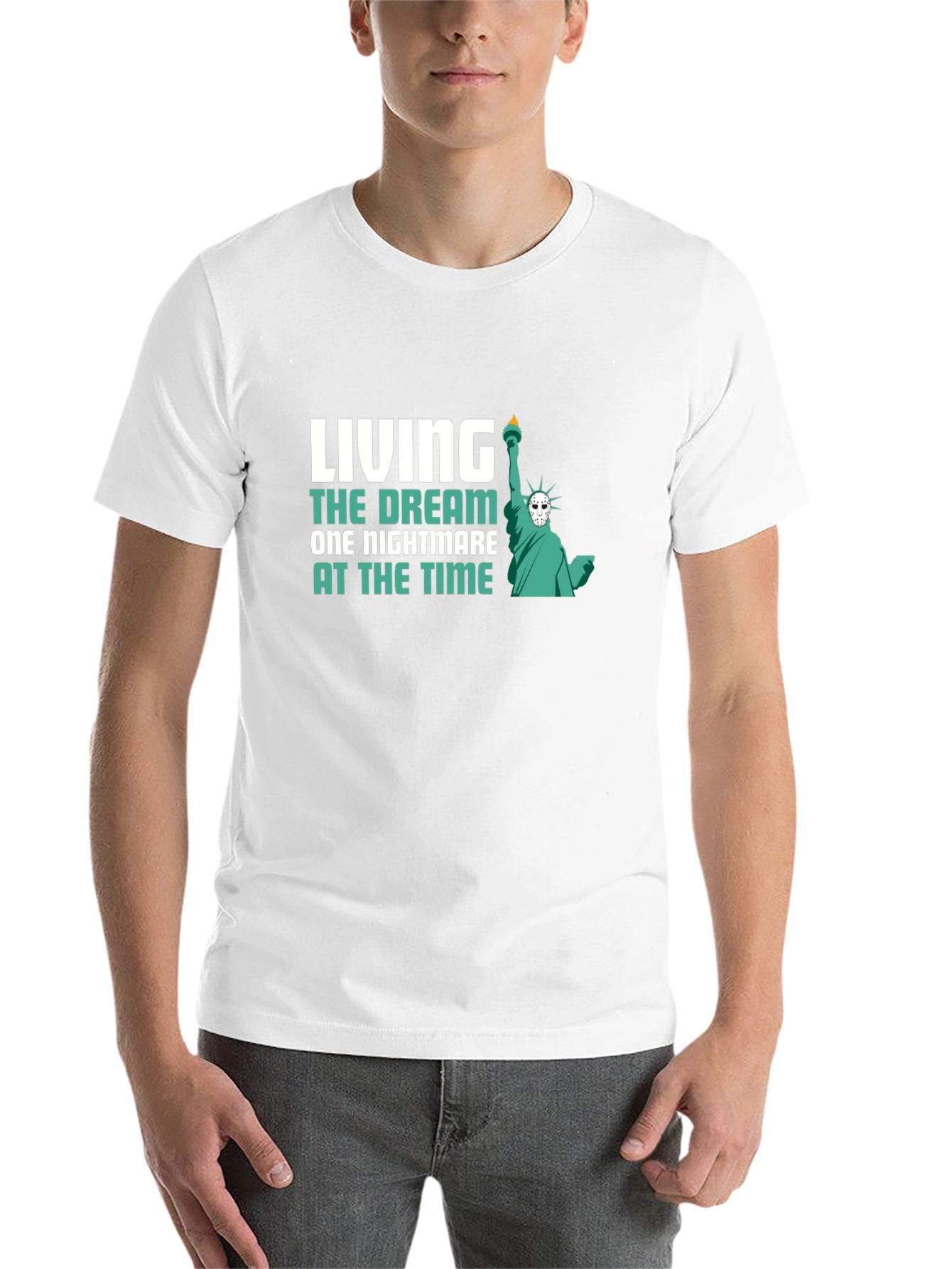 Black Living the Dream Nightmare T-Shirt view 14