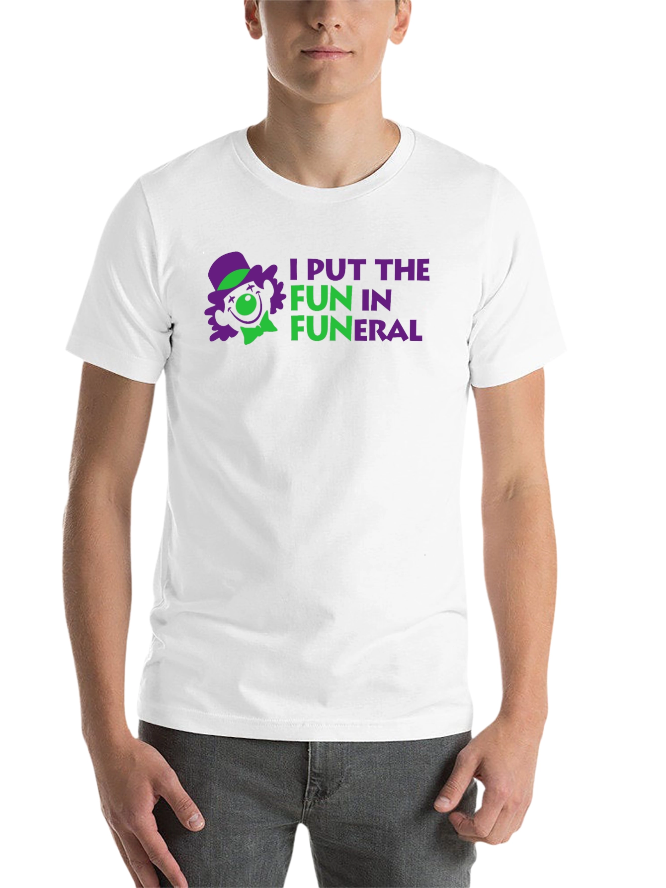 Black I Put the Fun in Funeral Black T-Shirt view 14