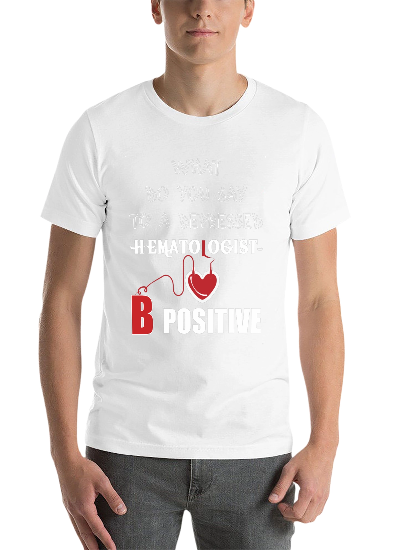 Black Hematologist B Positive T-Shirt view 14