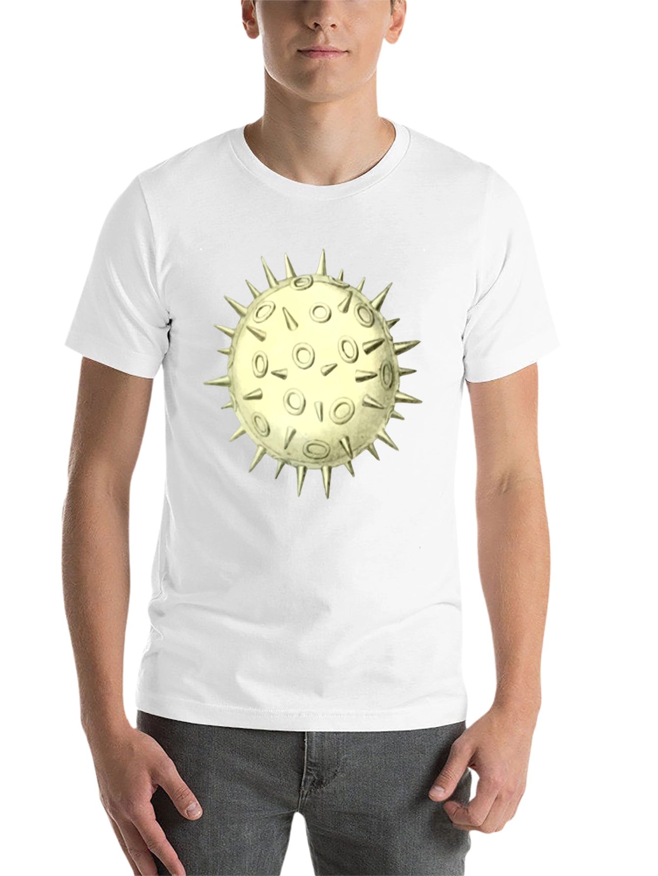 Black Spiky Orb Graphic T-Shirt view 14