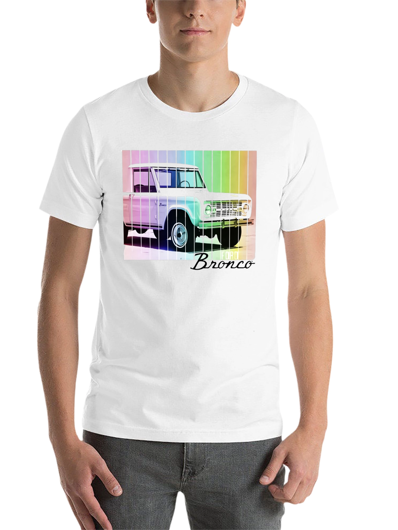 Black Retro Ford Bronco Graphic Tee view 14