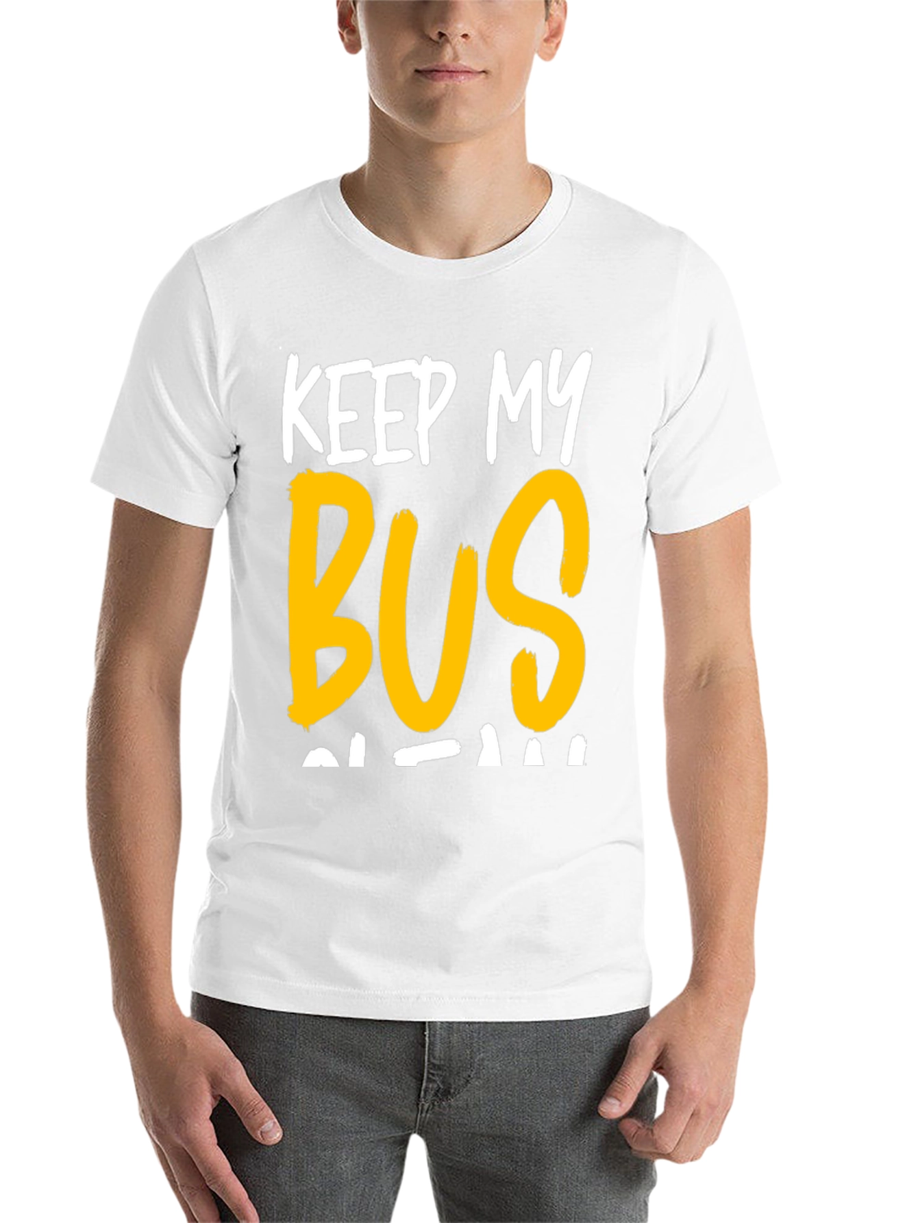 Black Keep My Bus Clean Graphic Tee view 14