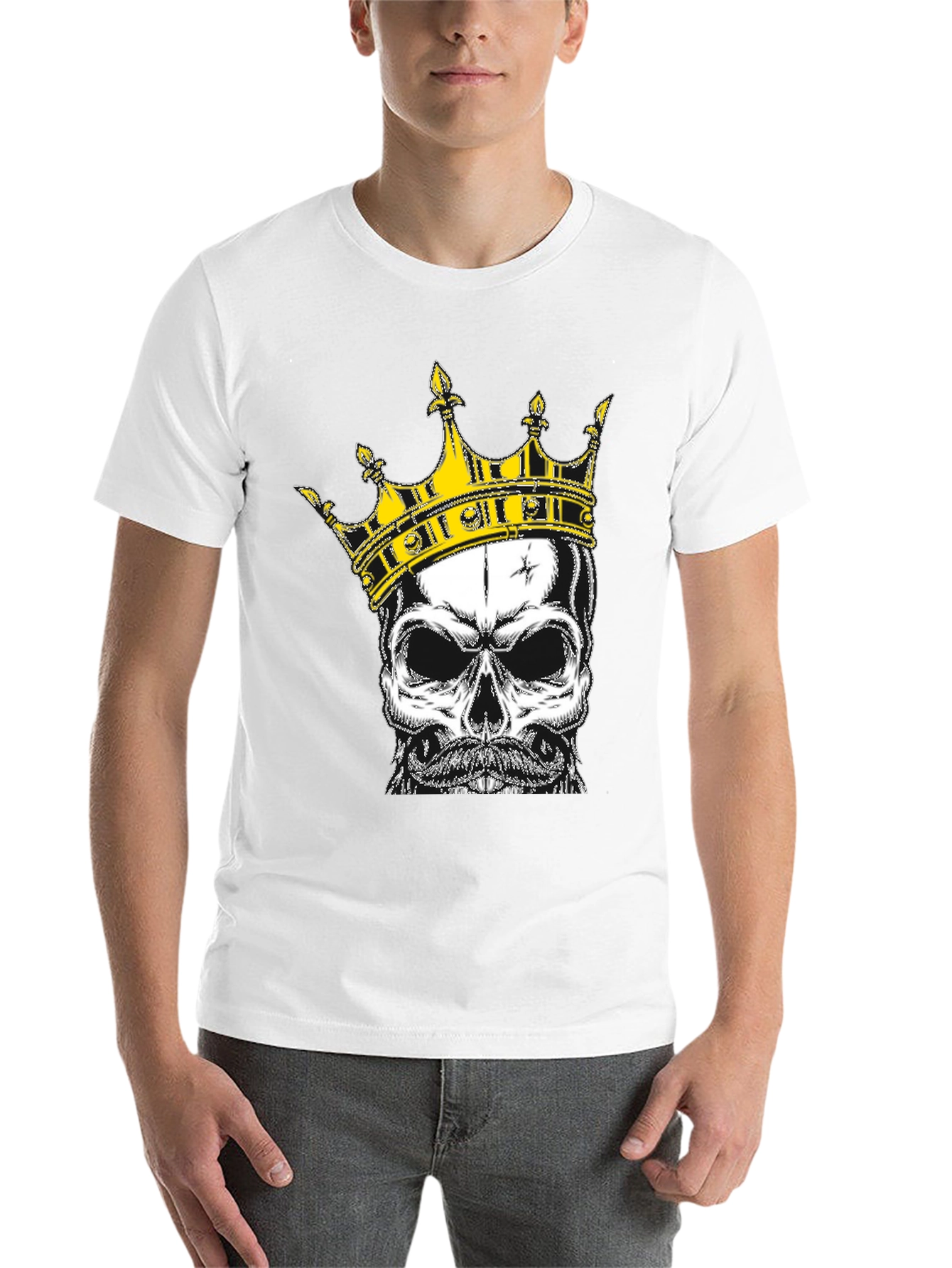 Black Skull King Graphic Tee - Black T-Shirt view 14