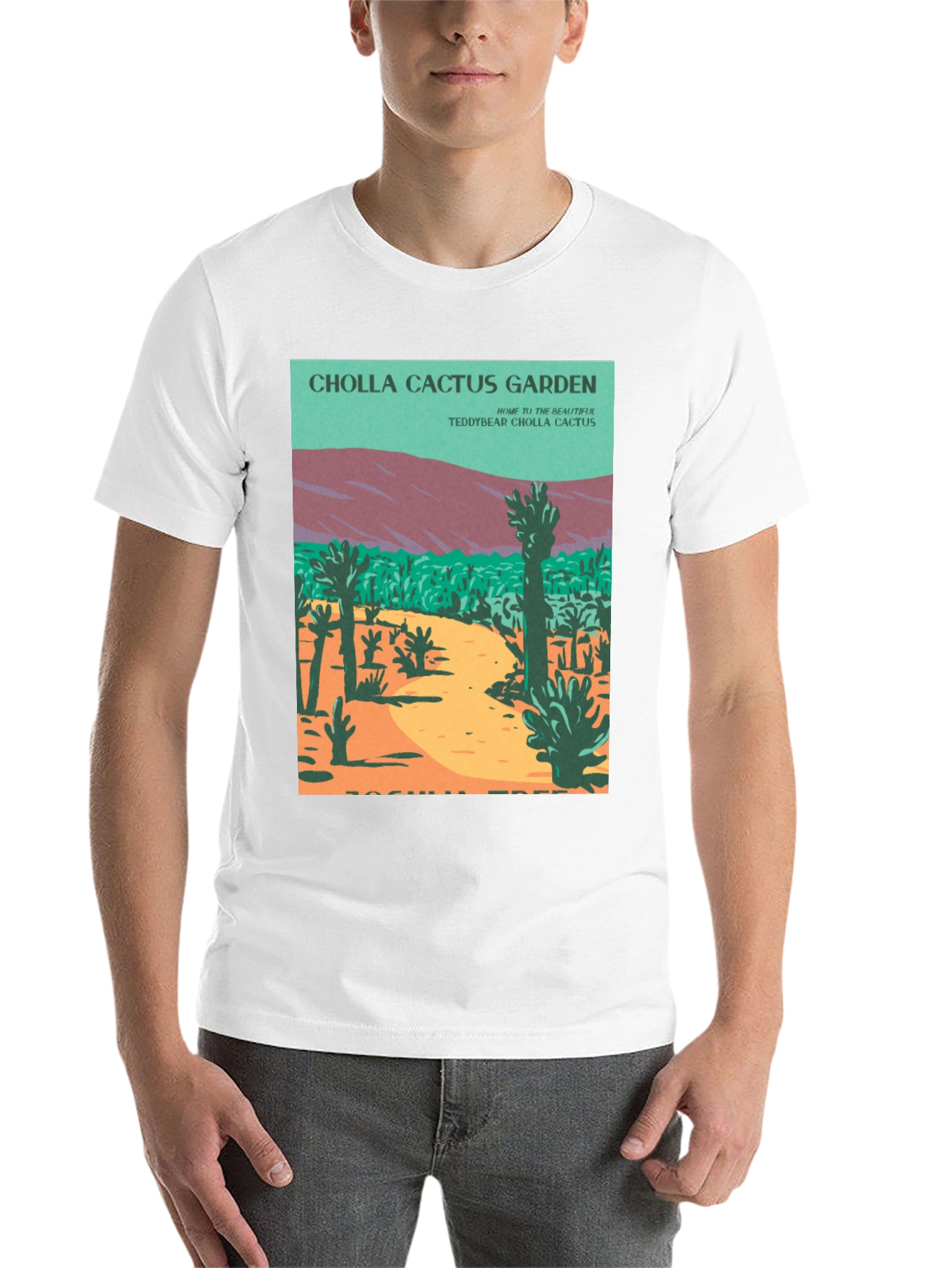 Black Cholla Cactus Garden Graphic Tee view 14
