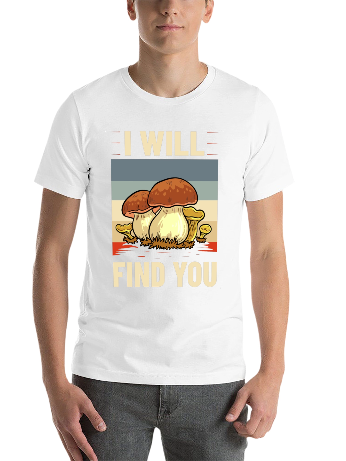 Black Mushroom Hunter T-Shirt - I Will Find You view 14