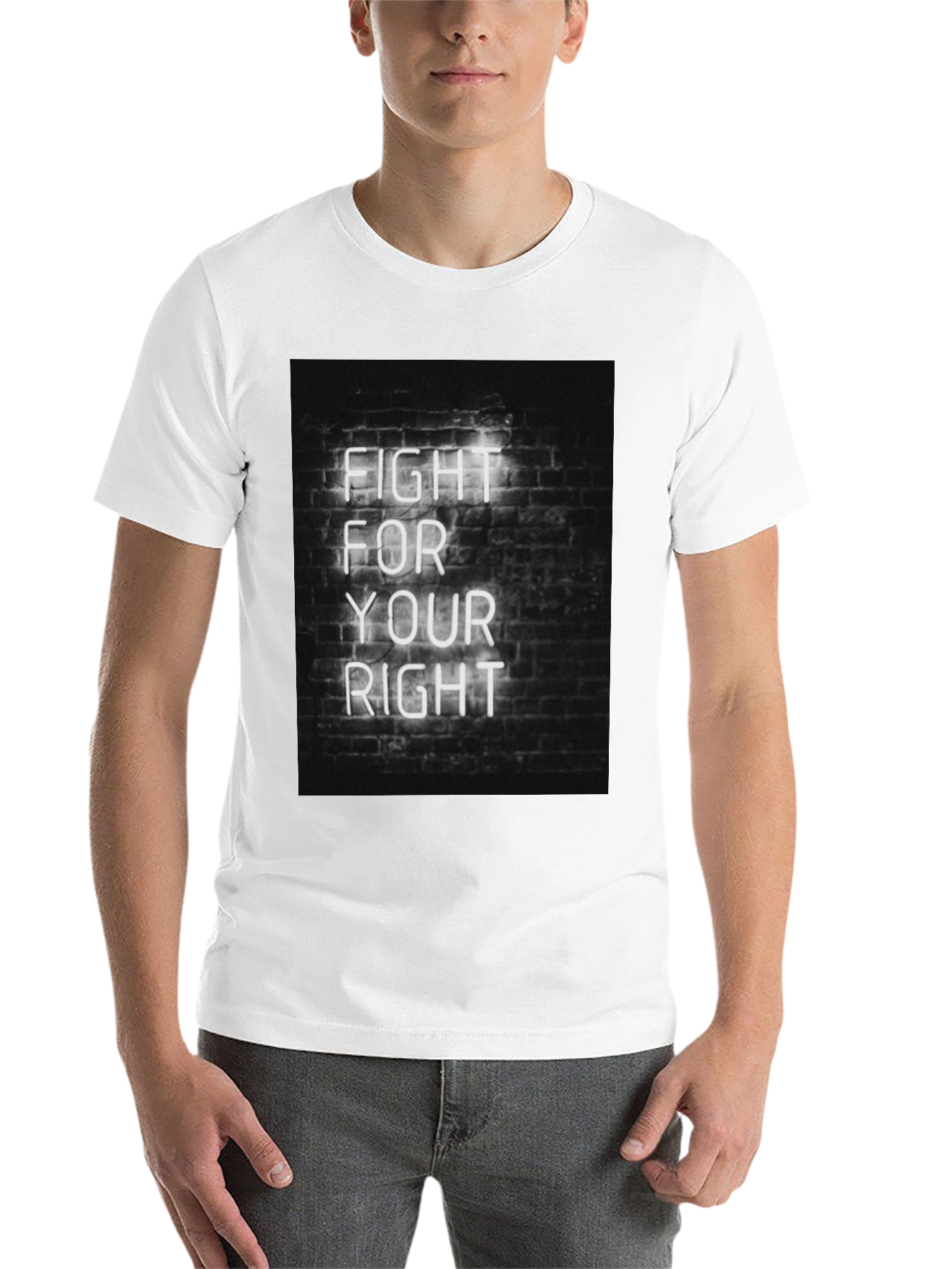 Black Fight For Your Right Tee view 14