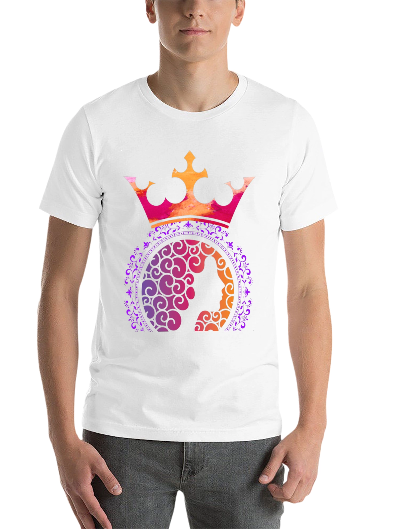 Black Queen Crown Graphic T-Shirt - Stylish Tee view 14