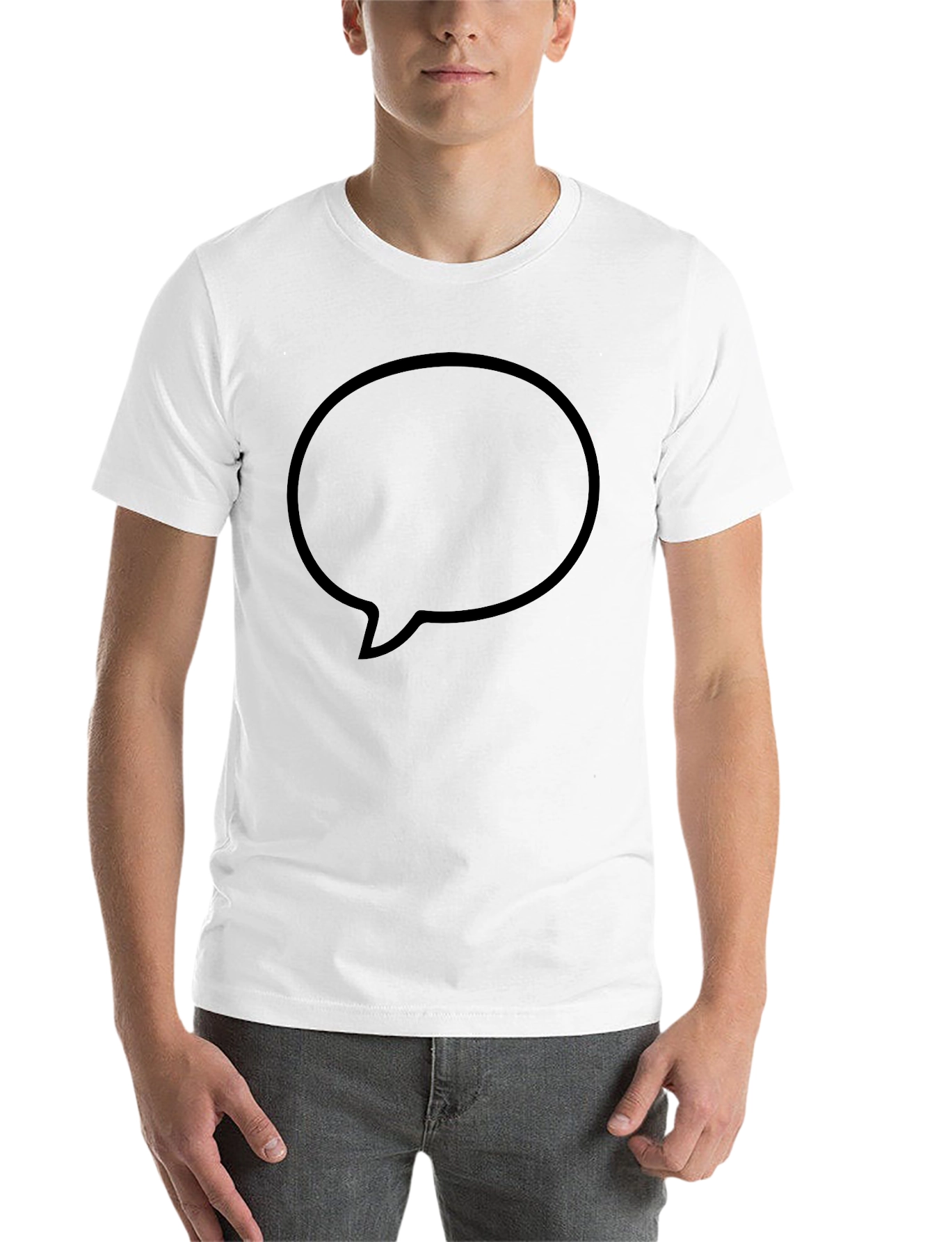Black Black Graphic Tee - Speech Bubble view 14