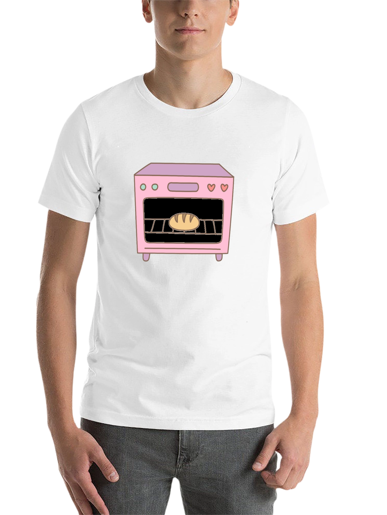 Baking Bread T-Shirt - Cute Oven Design - 14