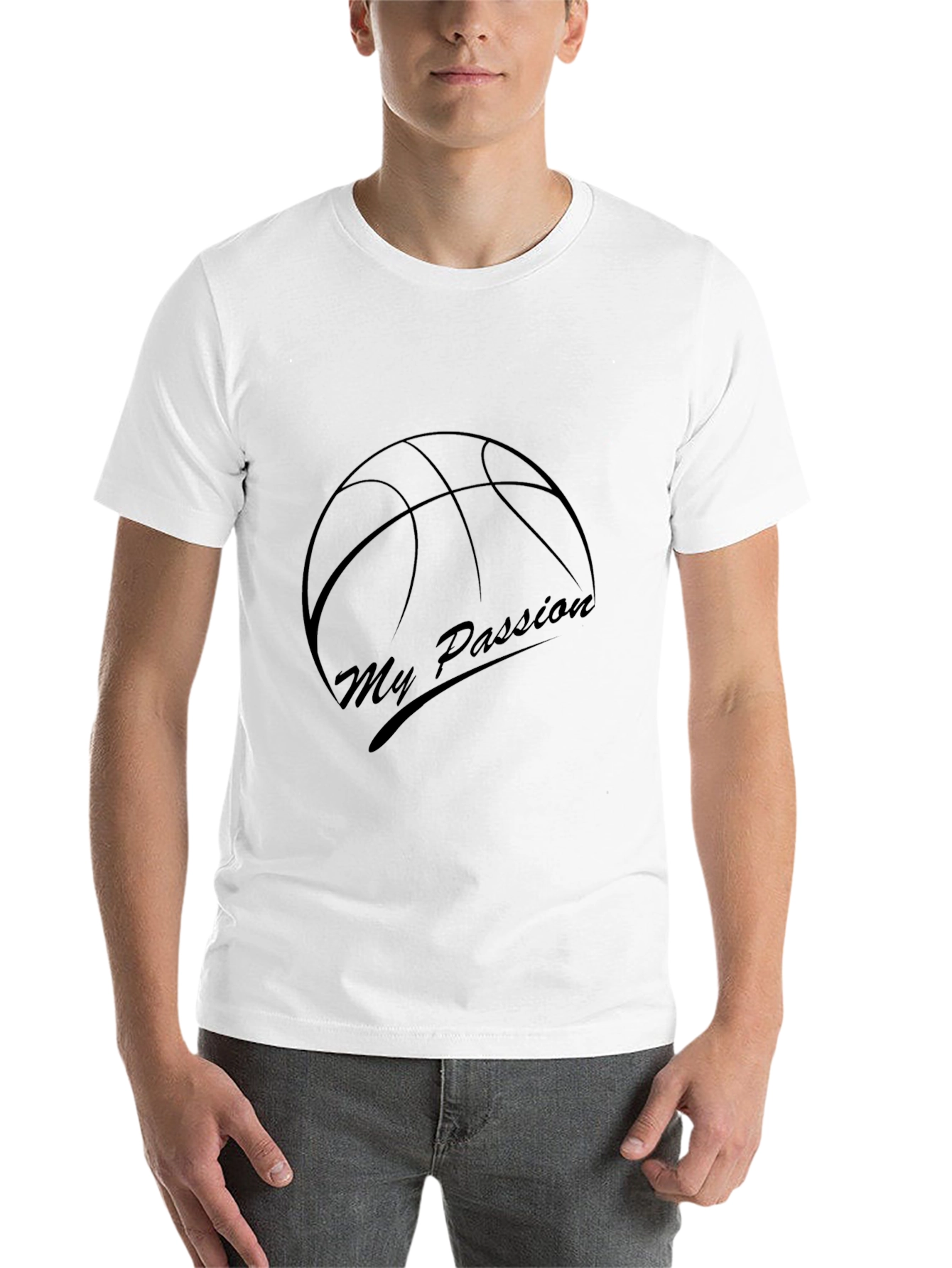 Black My Passion Basketball Graphic T-Shirt view 14