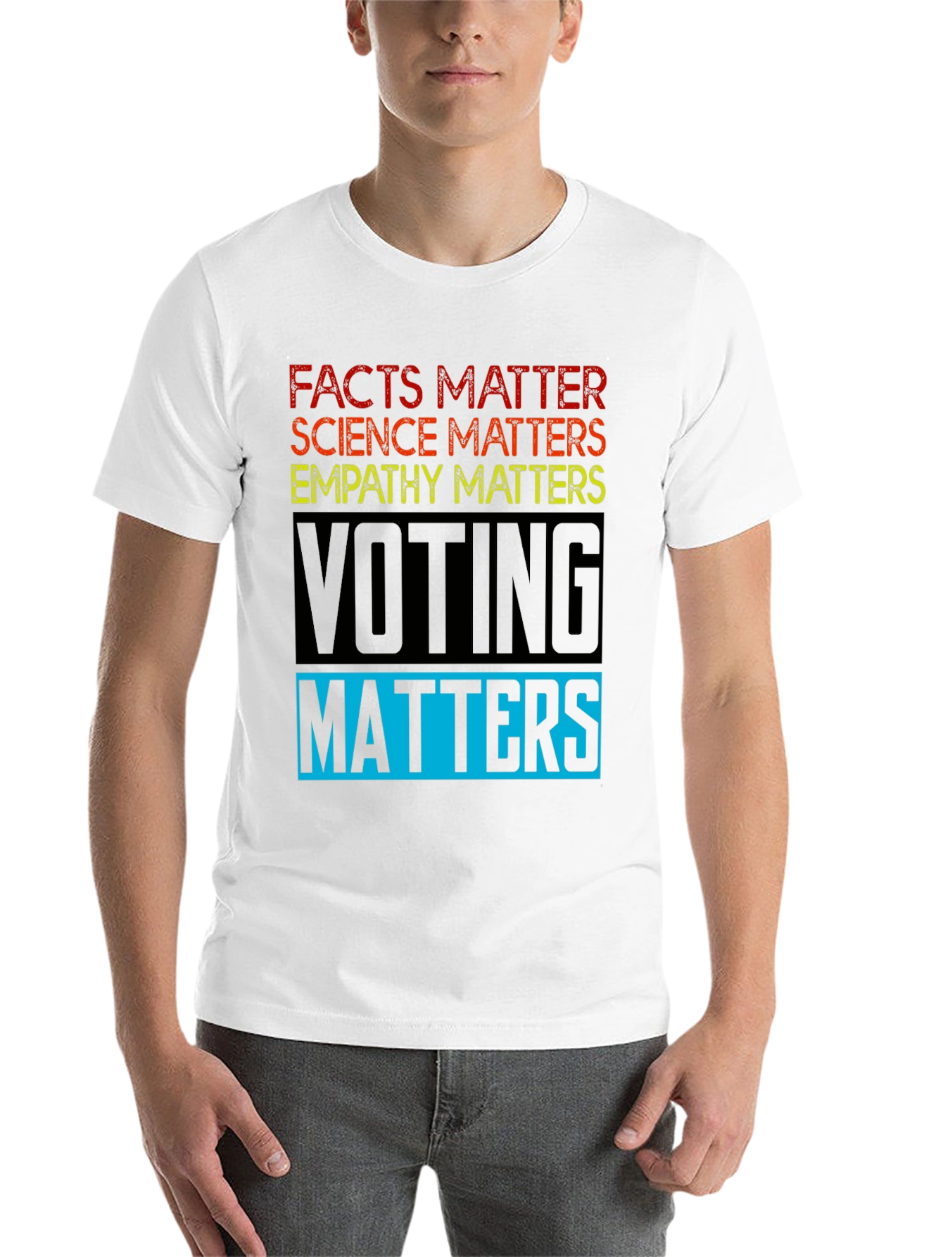 Black Facts Matter Graphic T-Shirt view 14