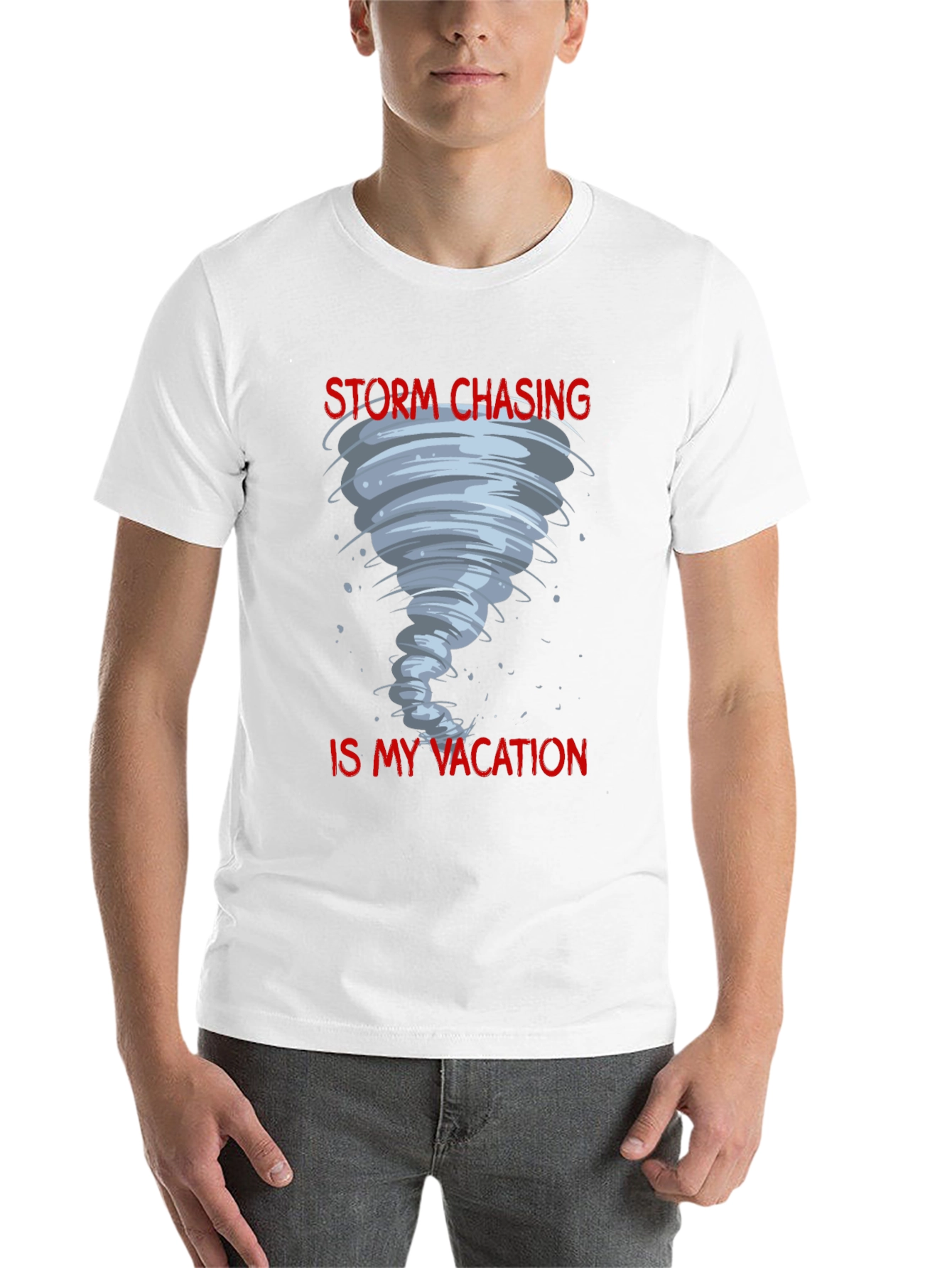 Black Storm Chasing Vacation Tee view 14