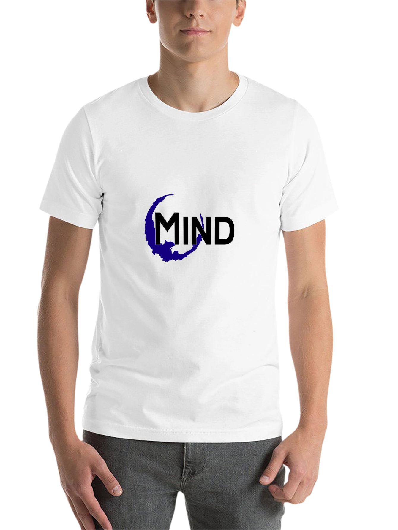 Black Mind Graphic Print Black Tee view 14