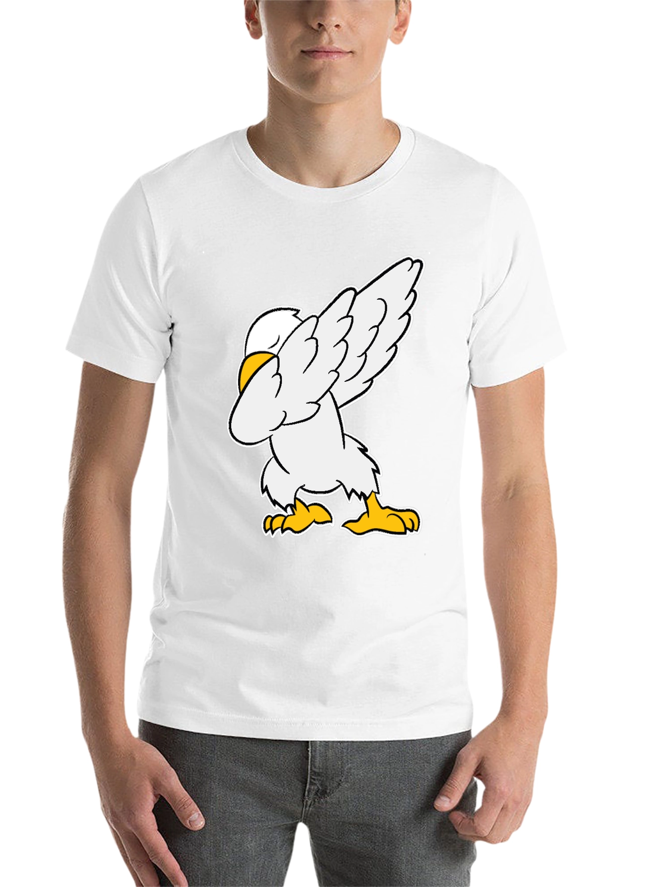 Black Dabbing Chicken Graphic Tee - Black view 14