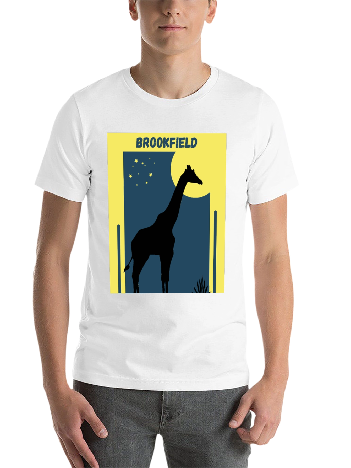 Black Brookfield Giraffe T-Shirt: Graphic Tee view 14