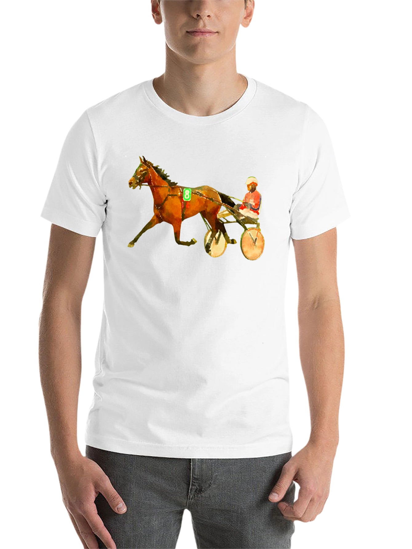 Black Harness Racing Graphic Tee - Black T-Shirt view 14