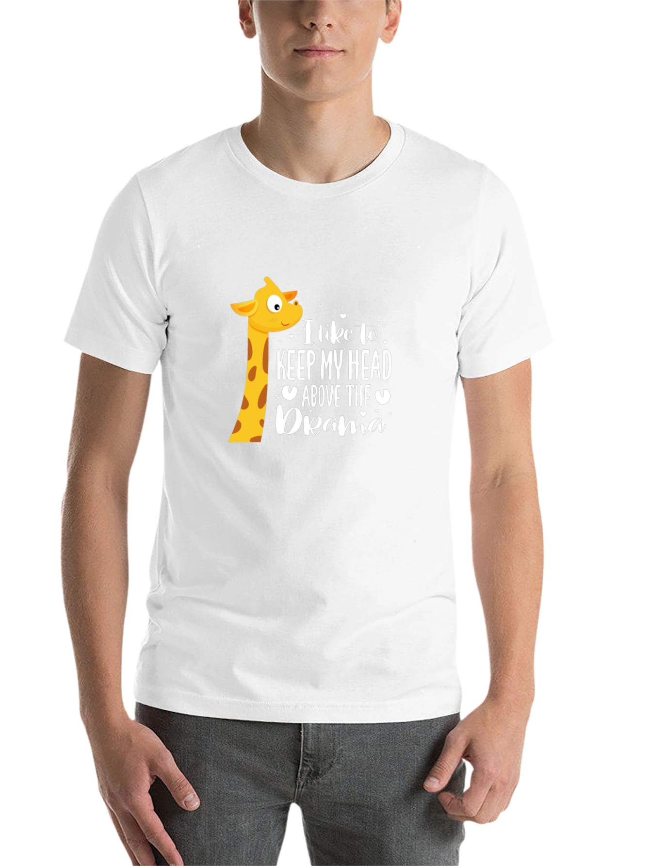 Keep My Head Above The Drama Giraffe T-Shirt - 14