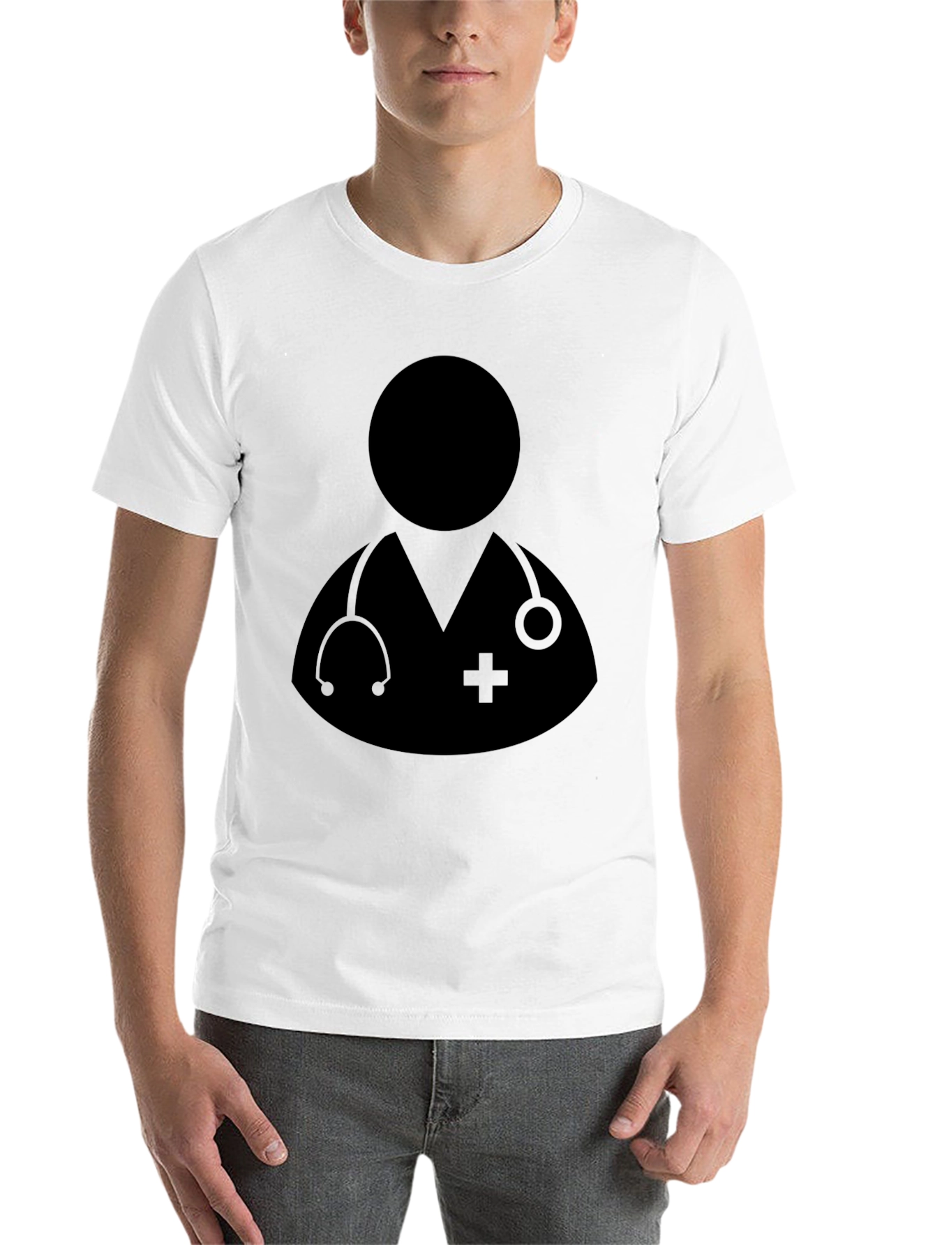 Black Doctor Graphic Black T-Shirt - Medical Professional Tee view 14