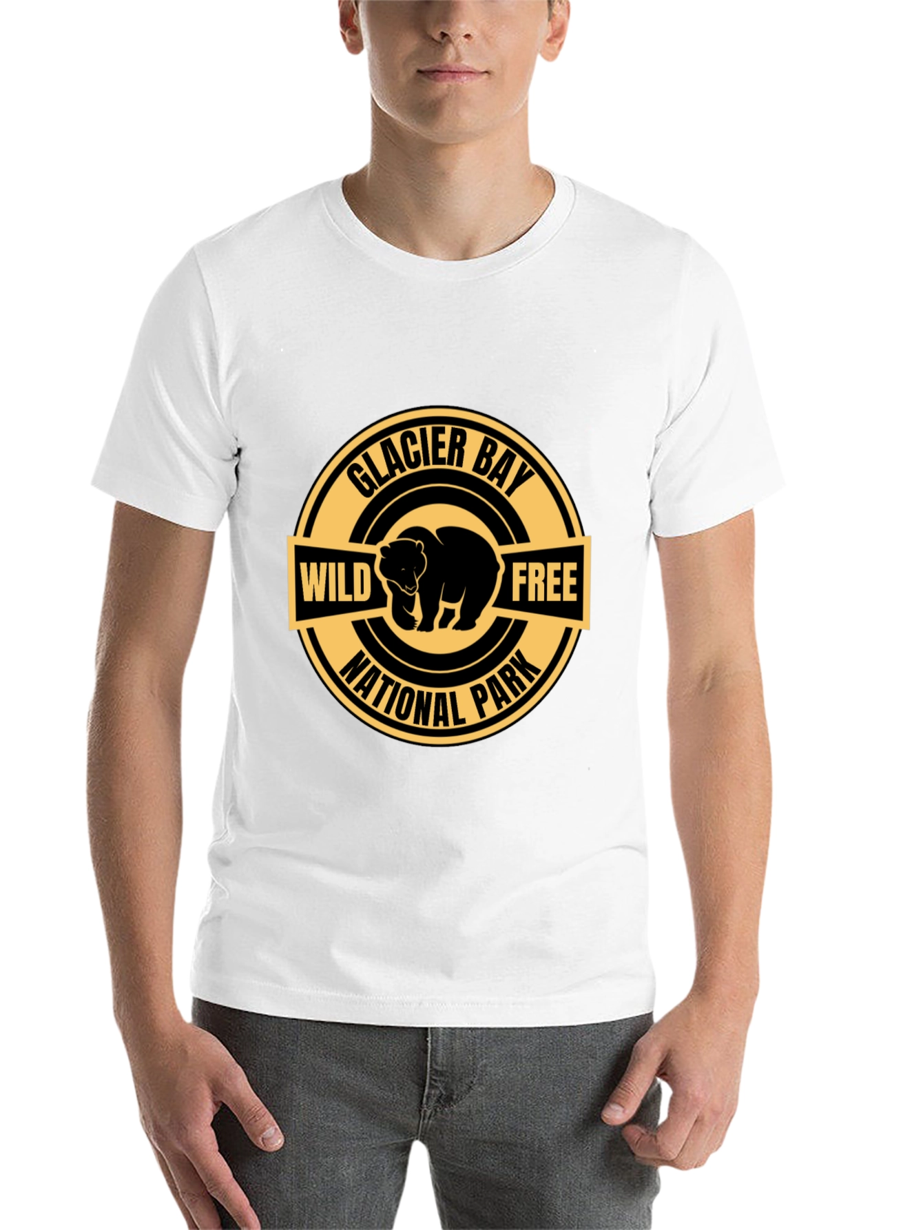 Black Glacier Bay National Park Bear Graphic Tee view 14