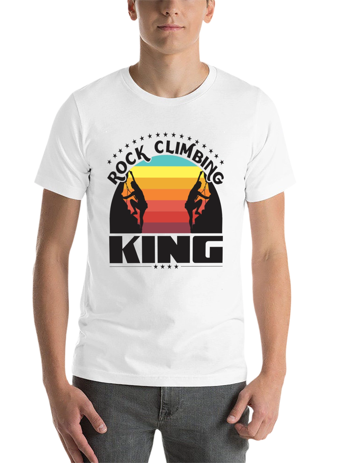 Black Rock Climbing King Graphic T-Shirt view 14