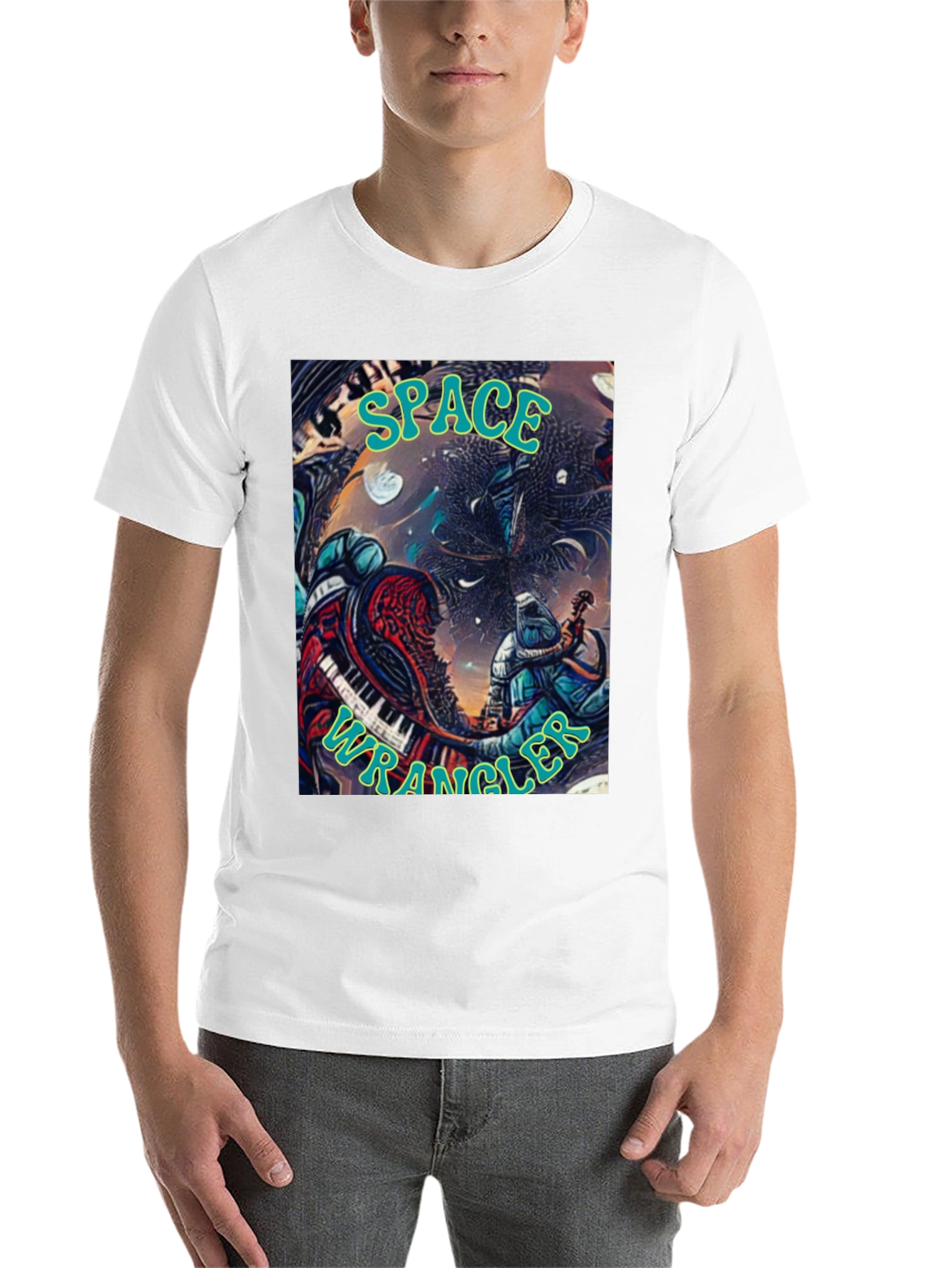 Black Space Wrangler Graphic T-Shirt view 14