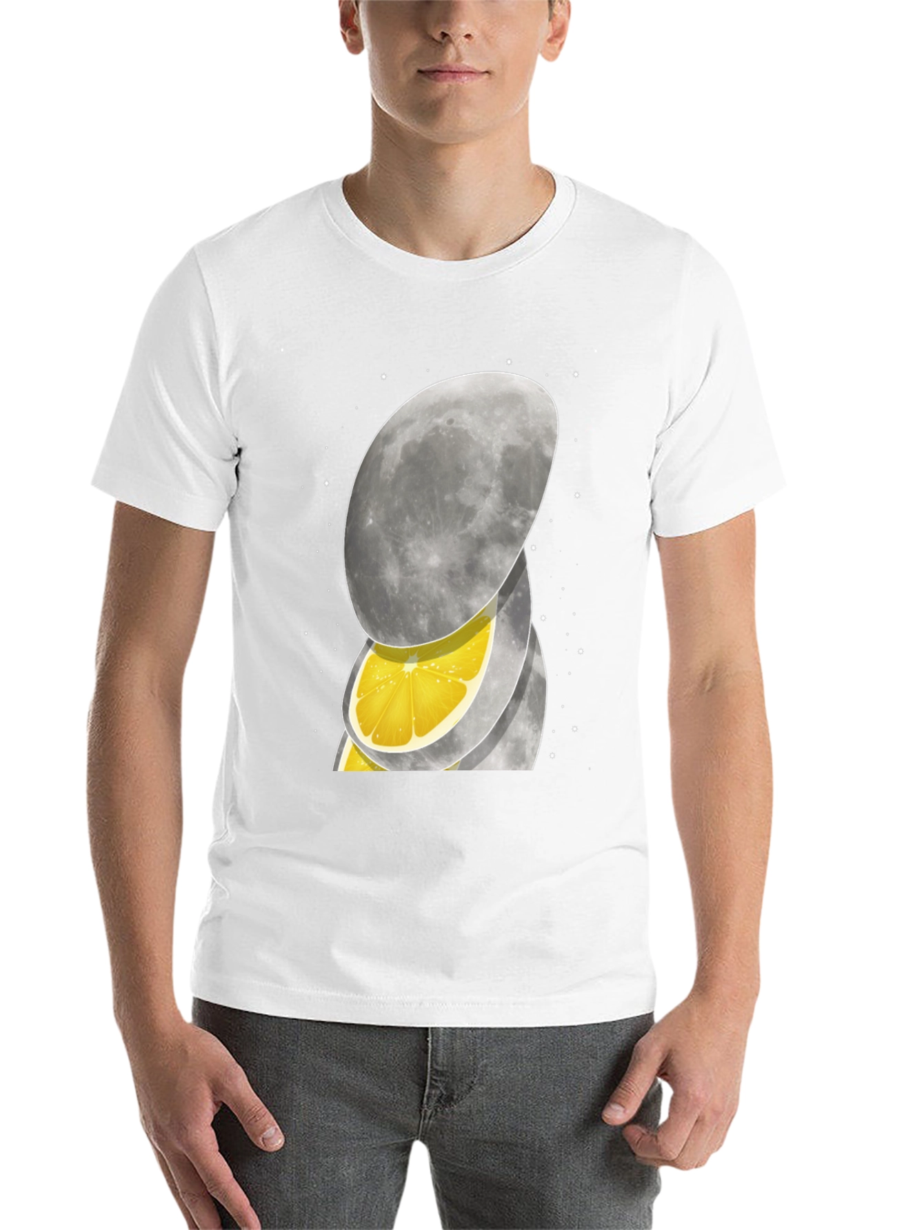 Black Lemon Moon Graphic Tee - Unique Design! view 14