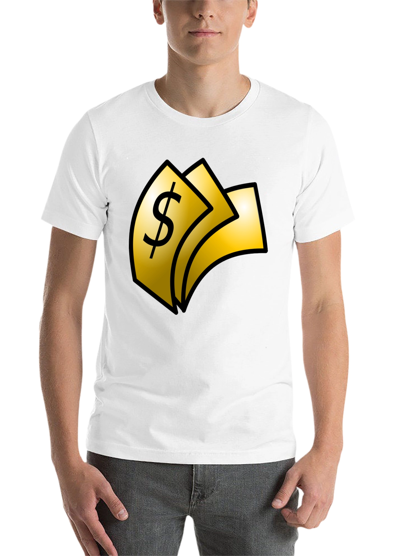 Black Money Graphic T-Shirt - Black view 14