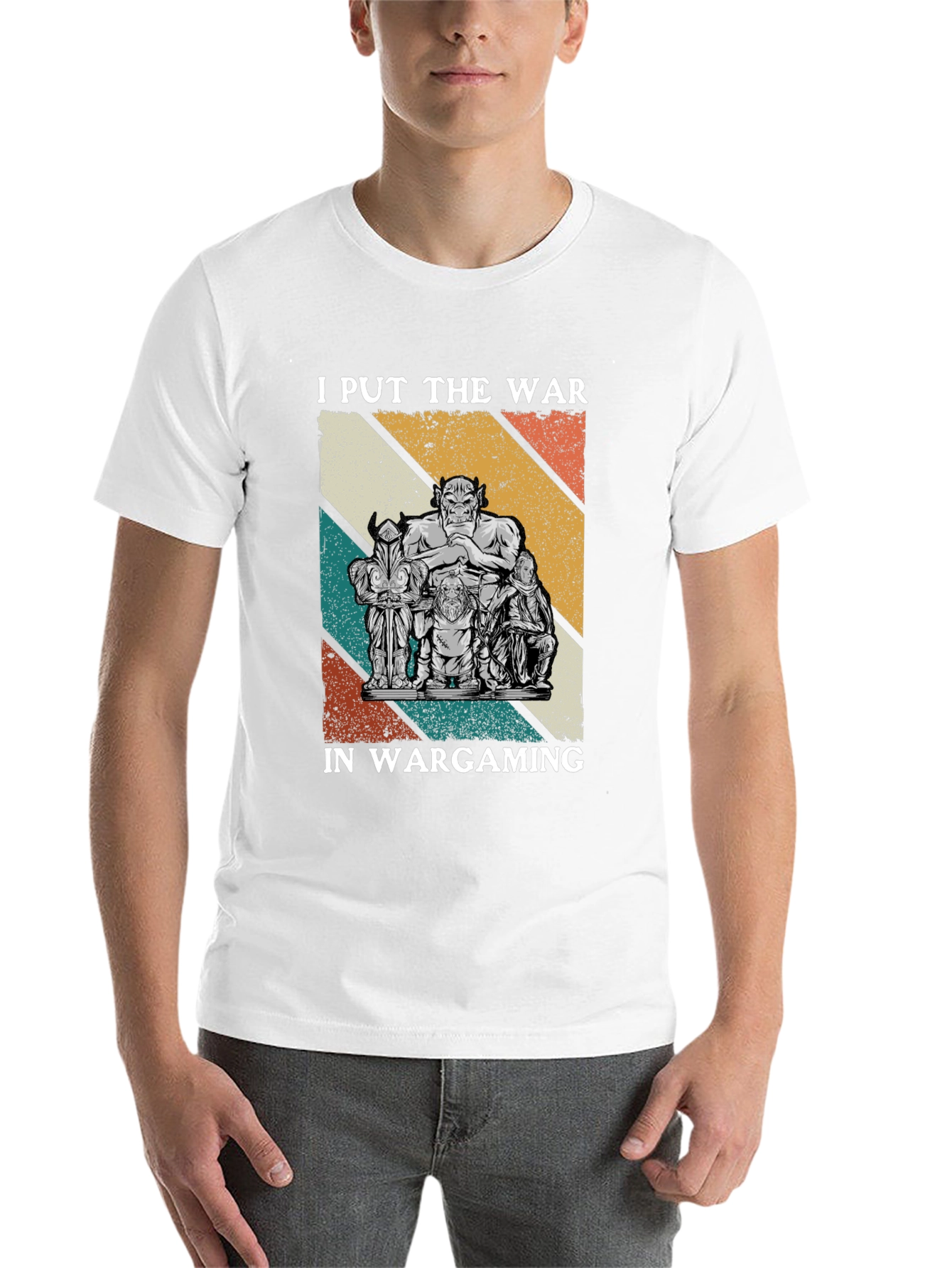 Black I Put The War In Wargaming T-Shirt view 14