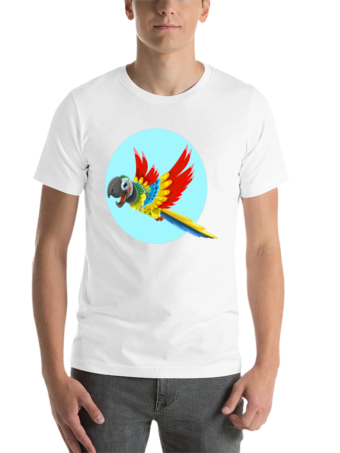 Parrot Graphic T-Shirt - Vivid Colors - 14