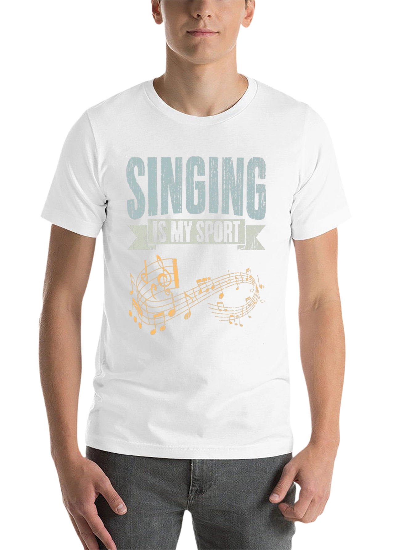 Black Singing is My Sport T-Shirt Music Notes view 14
