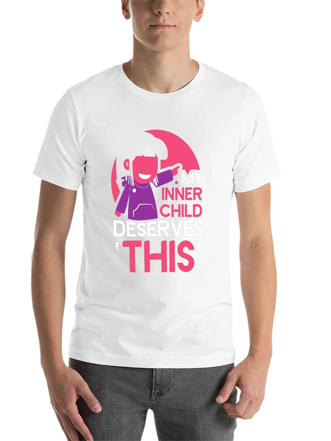 Black My Inner Child Deserves This T-Shirt view 14