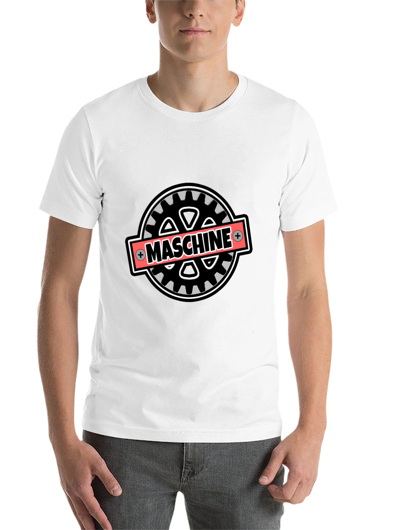 Black Maschine Graphic Tee - Black Cotton Blend T-Shirt view 14
