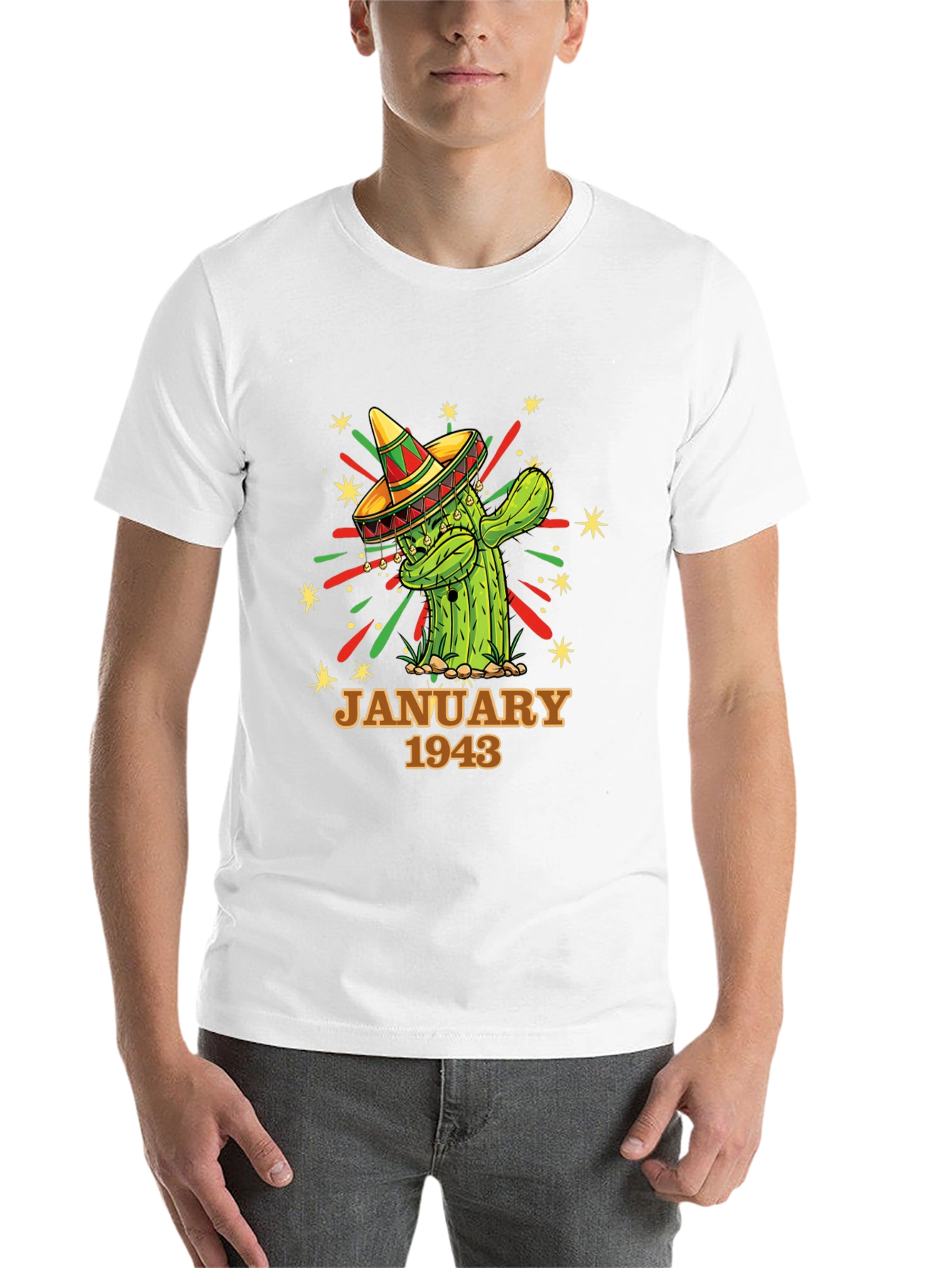 January 1943 Cactus Birthday T-Shirt - 14