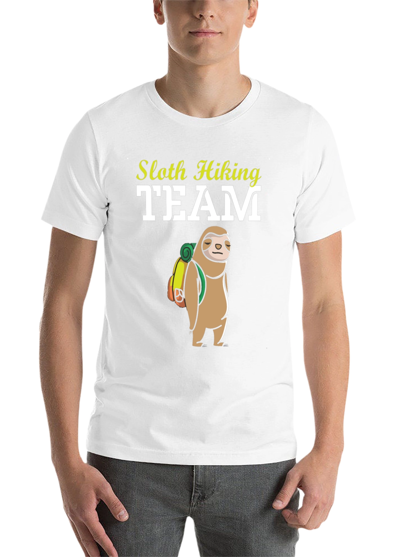 Black Sloth Hiking Team T-Shirt - Funny Adventure Tee view 14