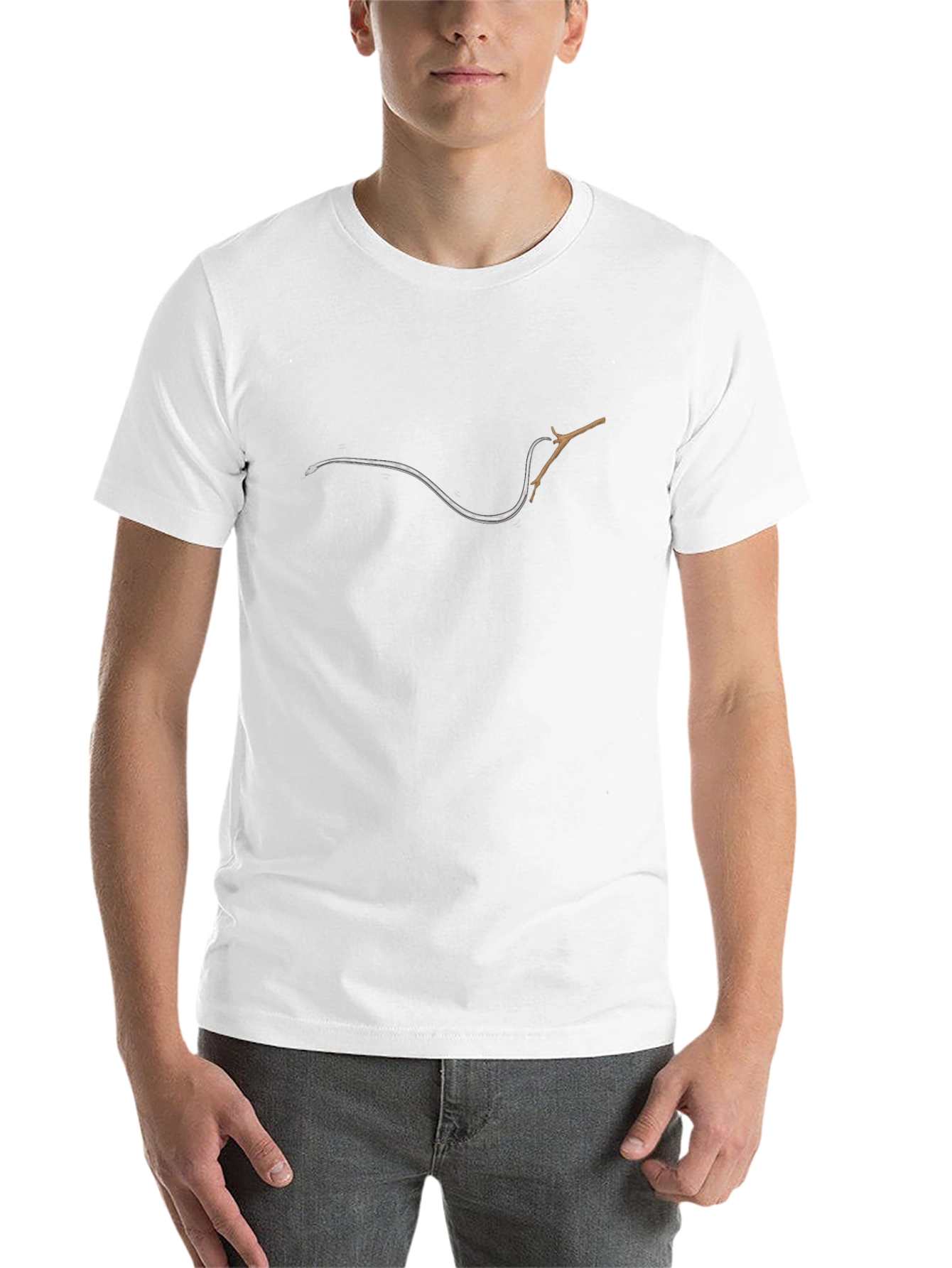 Black Unique Fishing Rod T-Shirt - Stylish & Comfortable view 14