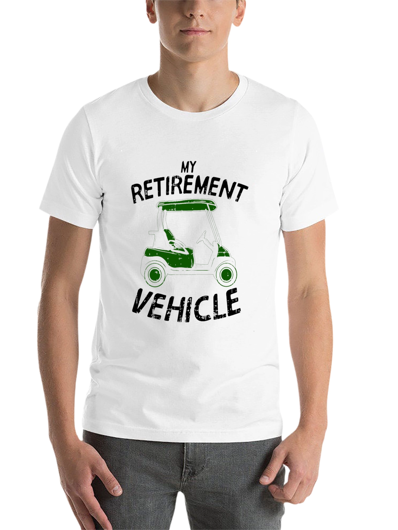 Black Retirement Vehicle Golf Cart T-Shirt view 14
