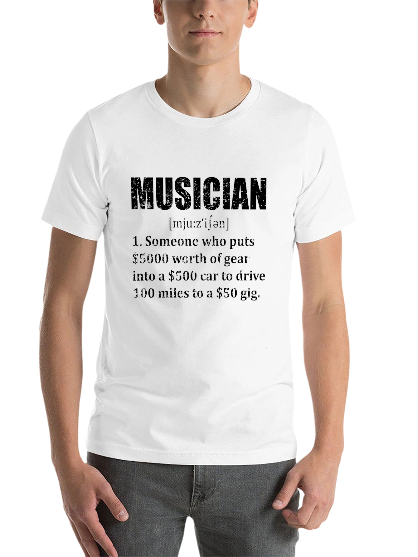 Black Musician Definition Graphic T-Shirt view 14