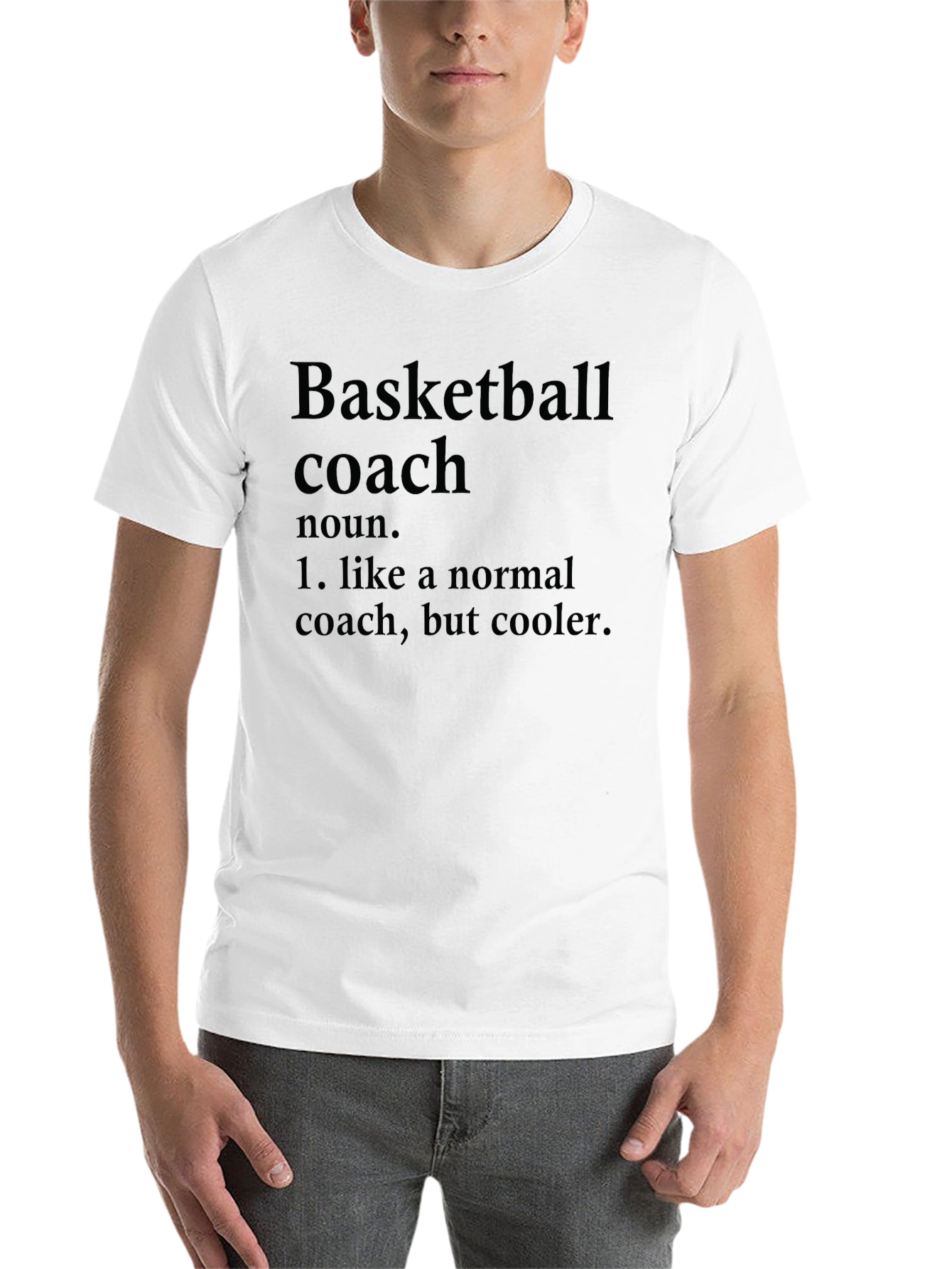Black Basketball Coach Definition Black T-Shirt view 14