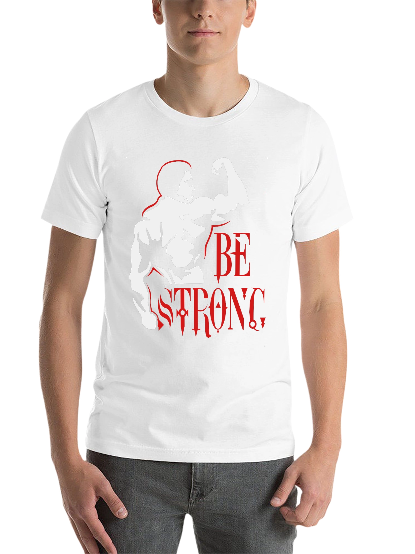 Black Be Strong Graphic T-Shirt - Black view 14