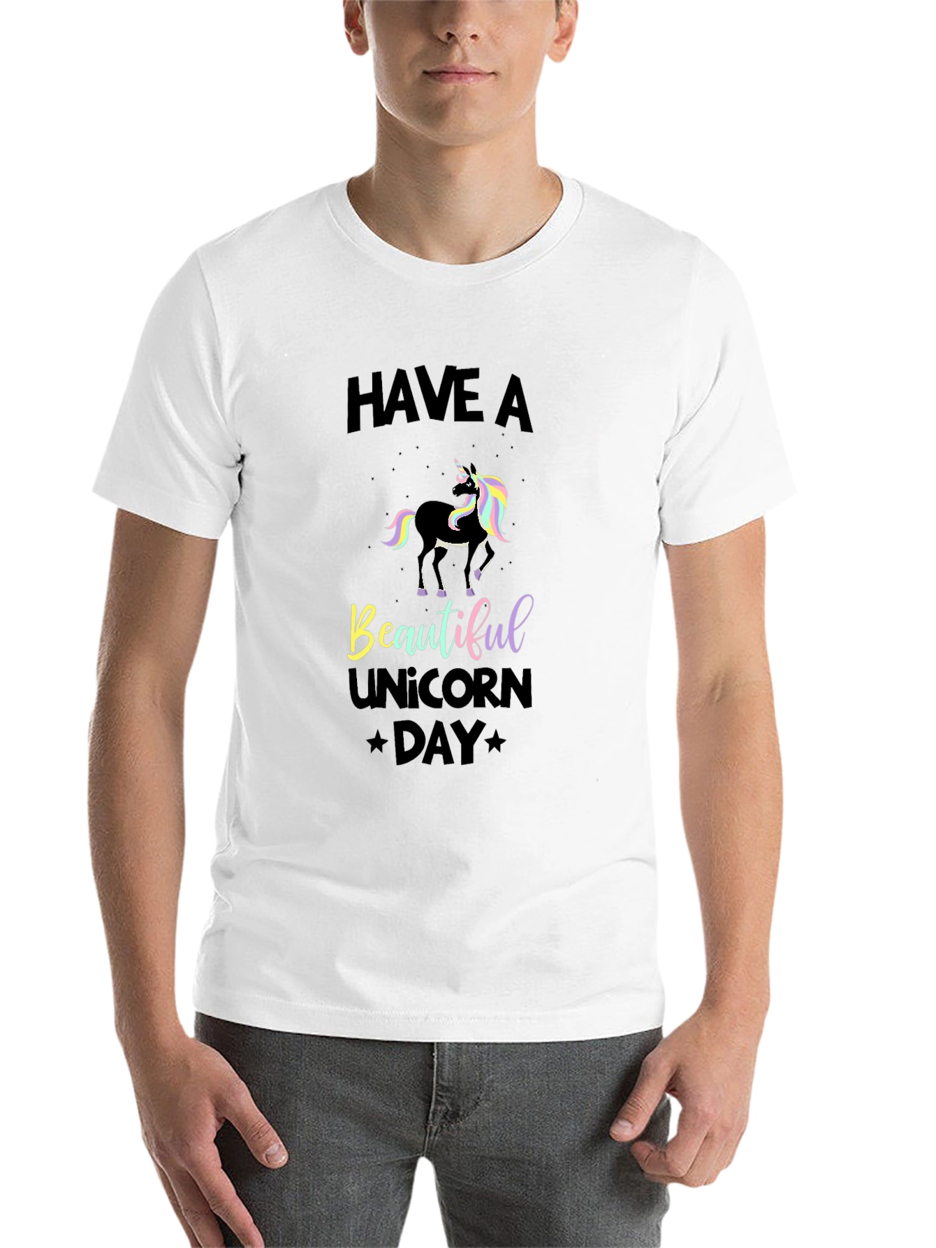 Black Unicorn Day Black T-Shirt view 14