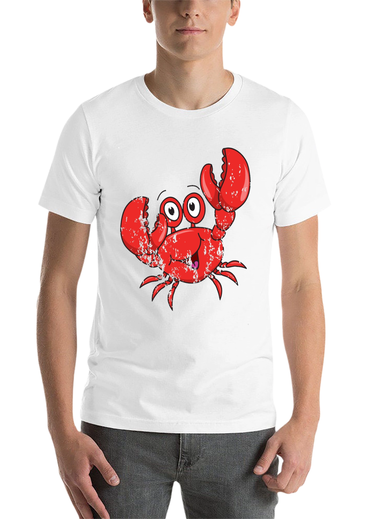 Black Crabby Character Black T-Shirt view 14