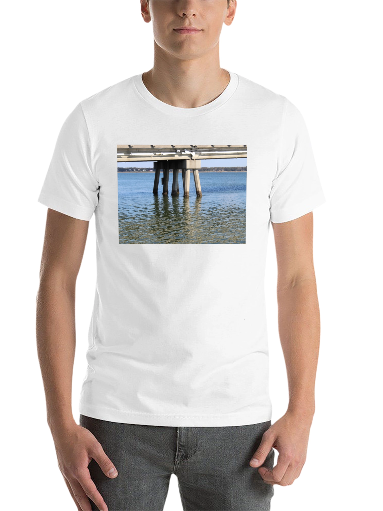 Black Pier View T-Shirt - Black, Casual Wear view 14