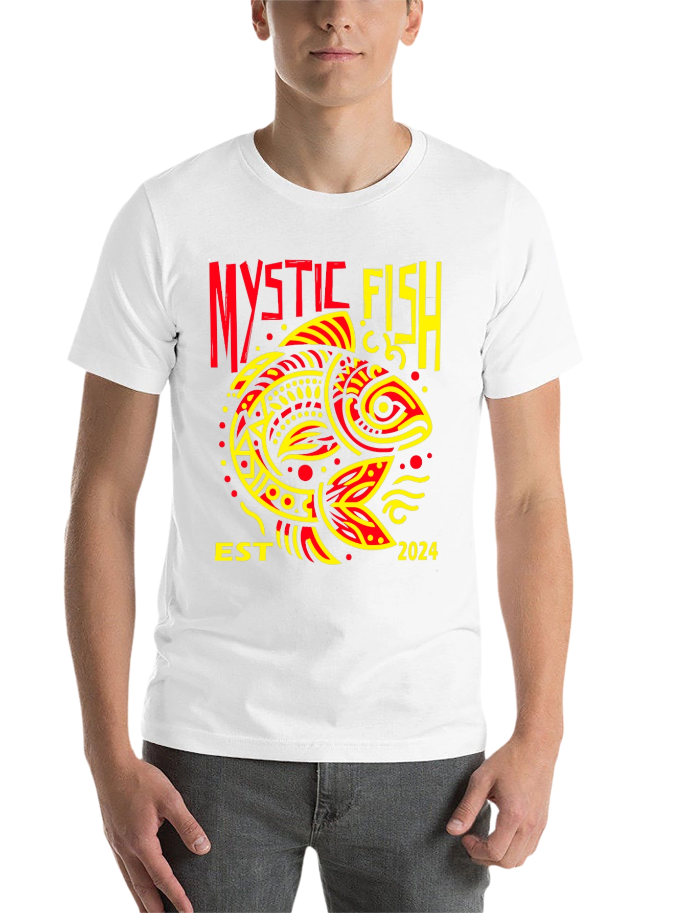 Black Mystic Fish EST 2024 Graphic Tee view 14