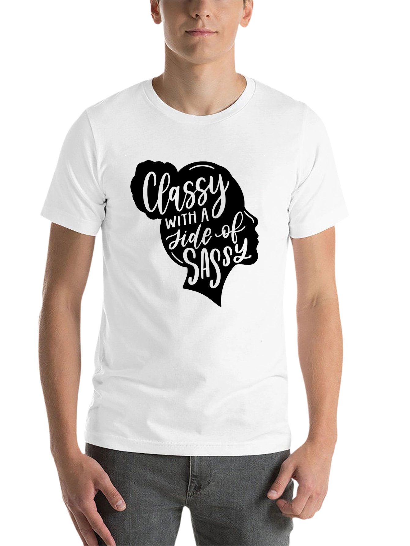 Black Classy With A Side Of Sassy Graphic Tee view 14