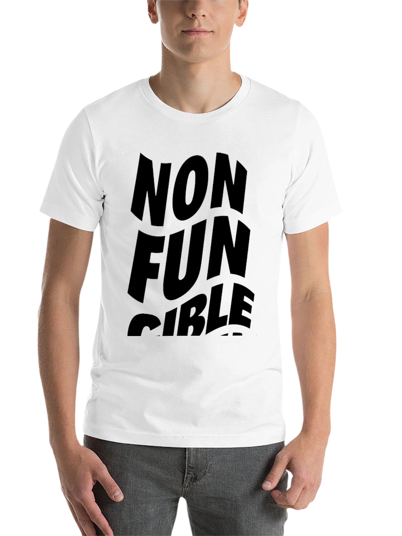 Black Non Fun Gible Black T-Shirt view 14