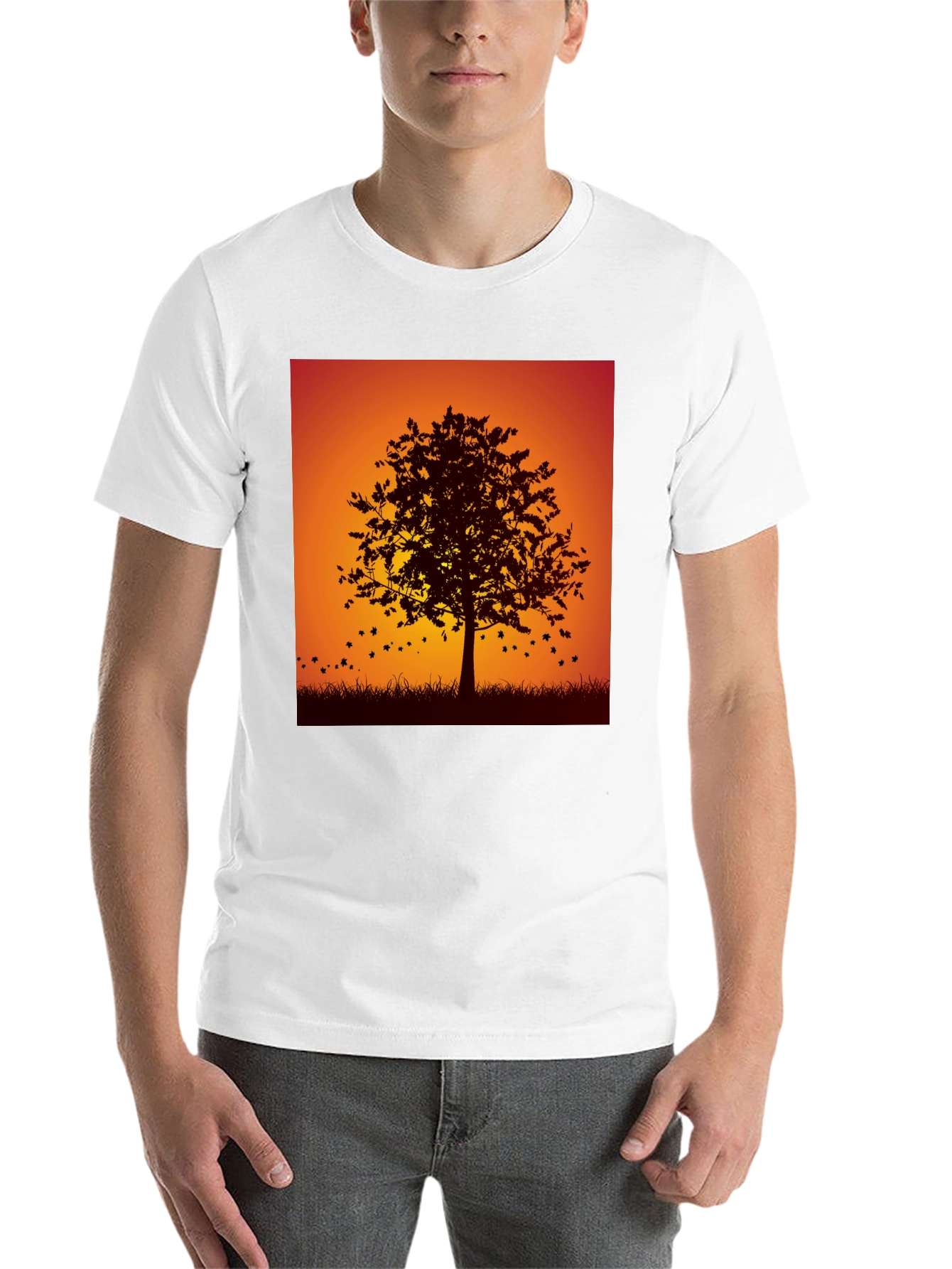 Black Autumn Tree Graphic Tee - Stylish Fall Design view 14