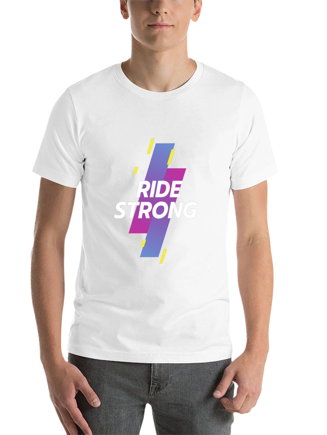 Black Ride Strong Graphic Tee - Modern Design view 14
