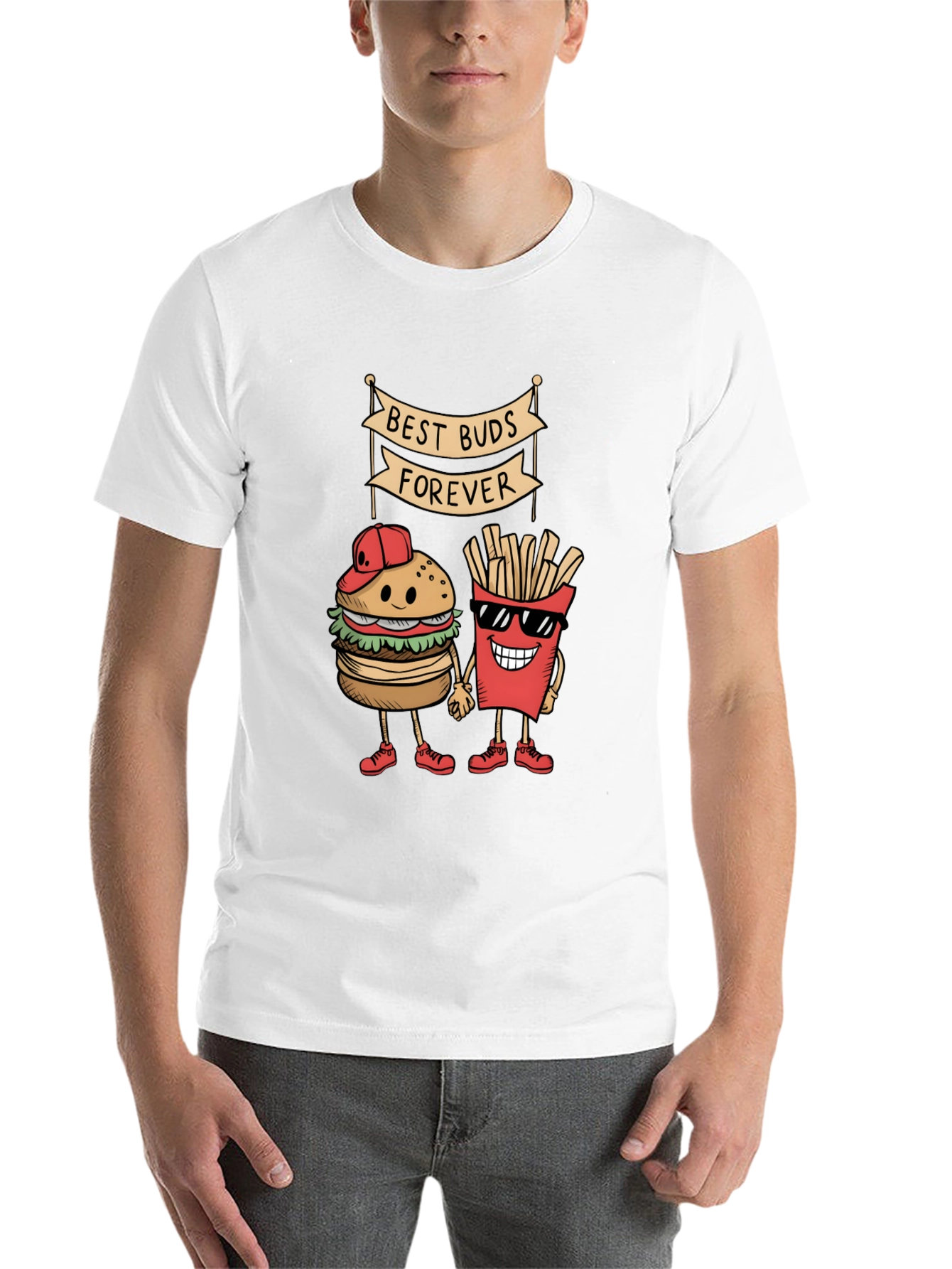 Black Best Buds Forever T-Shirt view 14