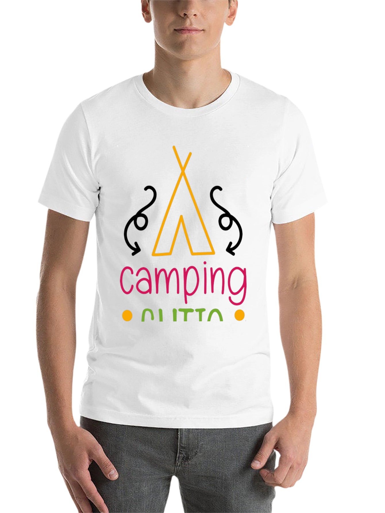 Black Camping Outfit T-Shirt - Nature Lover Tee view 14